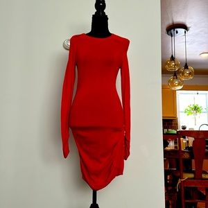 Moda international red dress